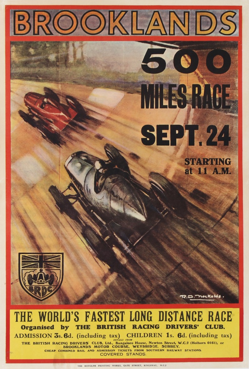 For sale: BROOKLANDS 500 MILES RACE  September 24