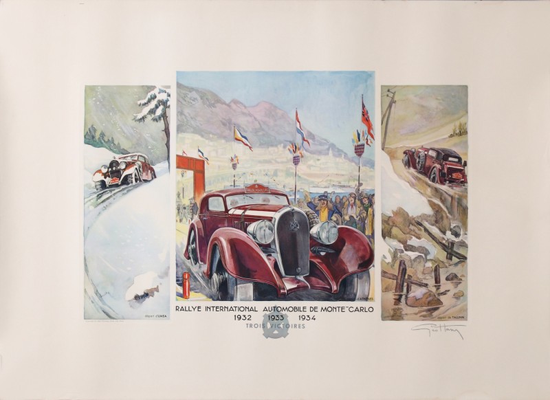 For sale: GEO HAM RALLYE INTERNATIONAL AUTOMOBILE DE MONTE-CARLO 1932-1933-1934