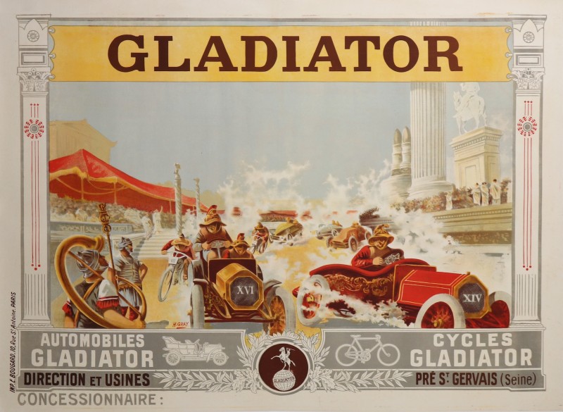 For sale: AUTOMOBILES CYCLES GLADIATOR