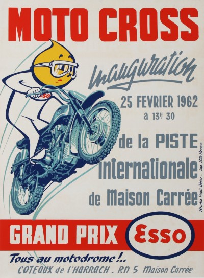 For sale: ESSO GRAND PRIX MOTO CROSS 1962 PISTE INTERNATIONALE DE MAISON CARRE ALGERIE