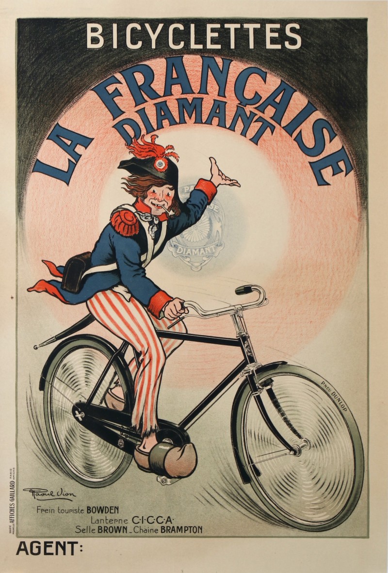 For sale: BICYCLETTES LA FRANCAISE DIAMANT FREINS BOWDEN LANTERNE CICCA SELLE BROWN CHAINE