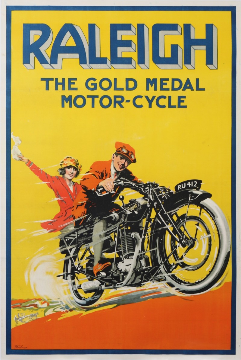 For sale: RALEIGH THE GOLD MEN MOTOR CYCLE