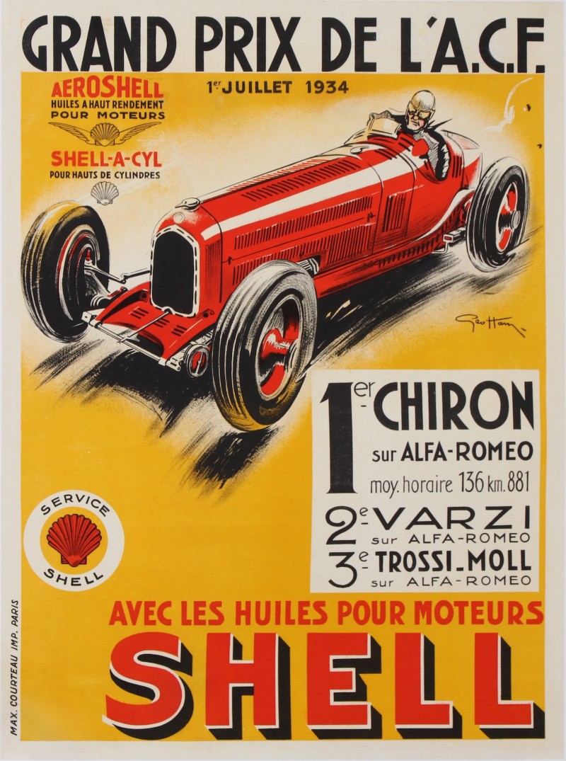 For sale: GRAND PRIX DE ACF HUILES SHELL ALFA ROMEO
