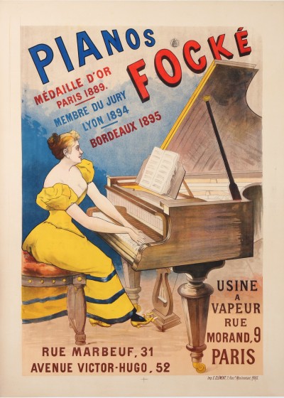 For sale: PIANO FOCKÉ - USINE A VAPEUR Médaille d'or Paris 1889