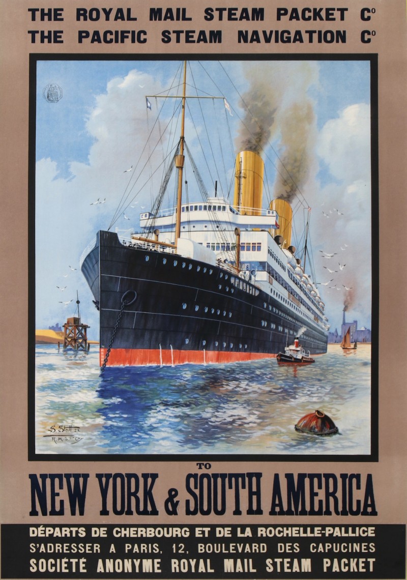For sale: ROYAL MAIL STEAM PACKET Co - PACIFIC STEAM NAVIGATION Co NEW YORK and SOUTH AMERICA