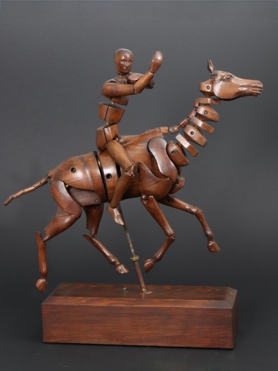 For sale: BARBE CHEVAL ET SON MANNEQUIN DE PEINTRE ARTICULÉS  Fin XIXe