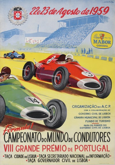 For sale: CAMPEONATO DO MUNDO DE CONDUTORES VIIIe  GRANDE PREMIO DE PORTUGAL FORMULA 1 22e23 DE AGOSTO DE 1959 ACP