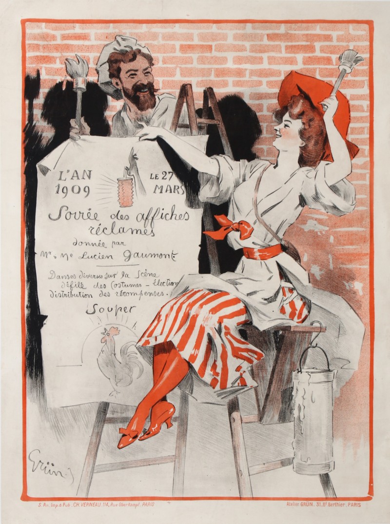 For sale: SOIREE DES AFFICHES RECLAMES DONNEE PAR Mr et Mme LUCIEN.GAUMONT