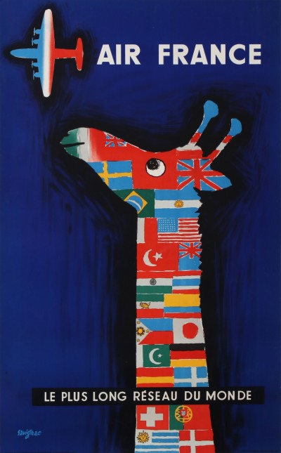 For sale: AIR FRANCE LE PLUS LONG RESEAU DU MONDE  LA GIRAFE