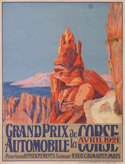 For sale: GRAND PRIX AUTOMOBILE  DE LA  CORSE 1921