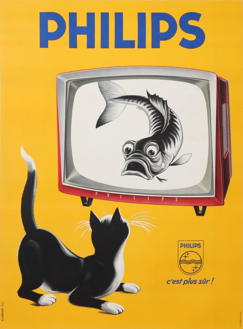 For sale: PHILIPS TELEVISEURS LE CHAT CURIEUX