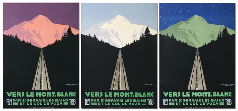 For sale: RARE SET COMPLET  VERS  LE MONT BLANC PLM - TMB  PAR ST GERVAIS LES BAINS COL DE LA VOZA JOUR,CREPUSCULE, NUIT.