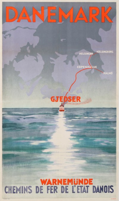 For sale: DANEMARK WARNEMUNDE GJEDSER CHEMIN DE FER DE L ETAT DANOIS