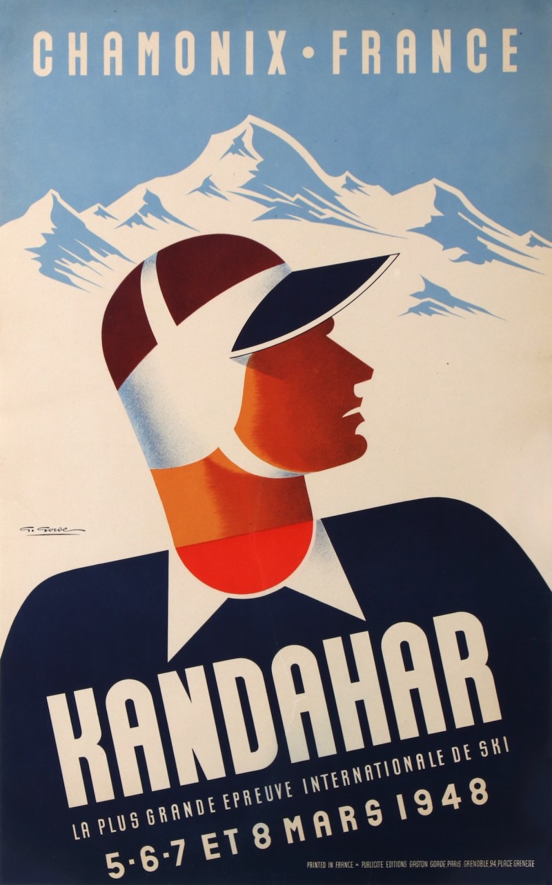 For sale: CHAMONIX KANDAHAR 1948 La Plus Grande Epreuve Internationale de Ski