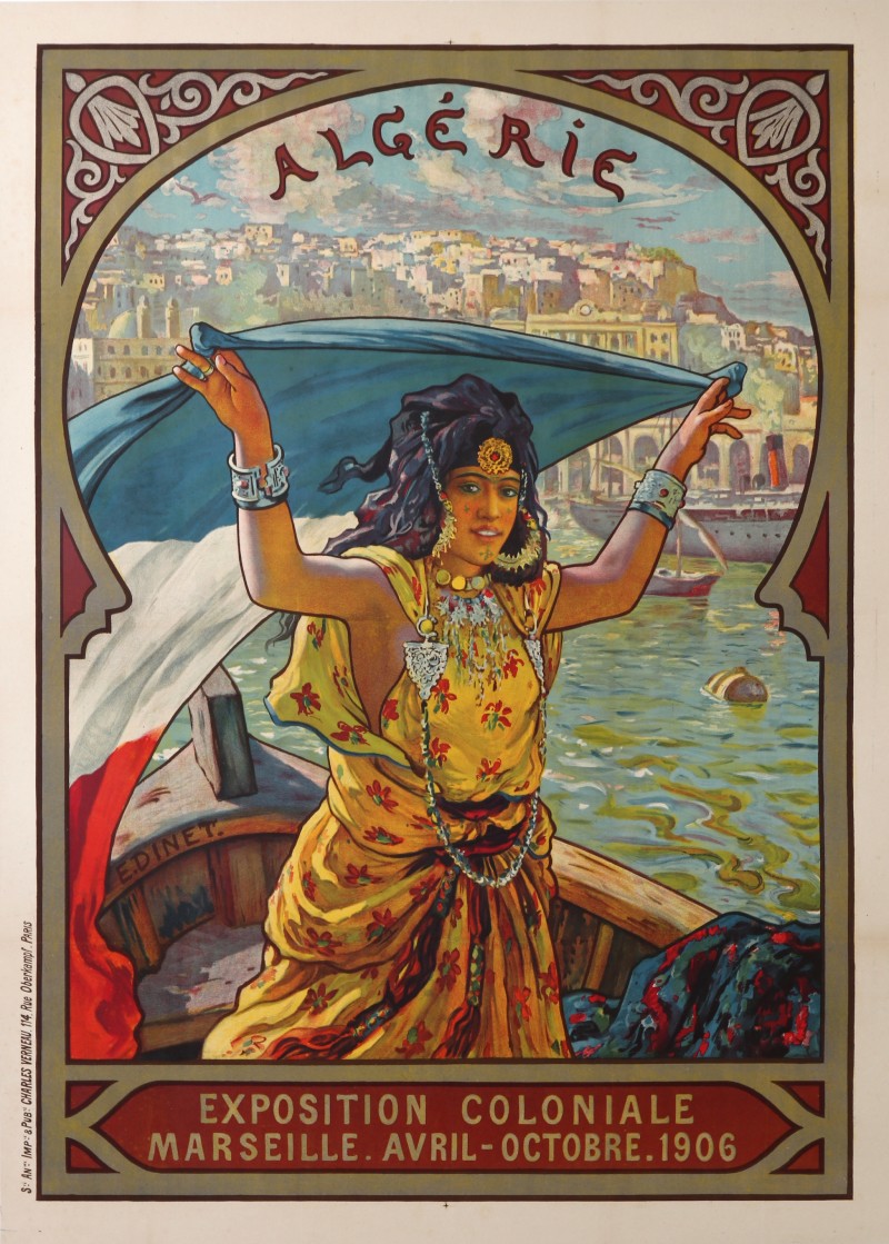 For sale: DINET Etienne MARSEILLE 1906 EXPOSITION COLONIALE ALGERIE