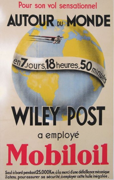 For sale: VOL AUTOUR DU MONDE.  WILEY POST. MOBILOIL