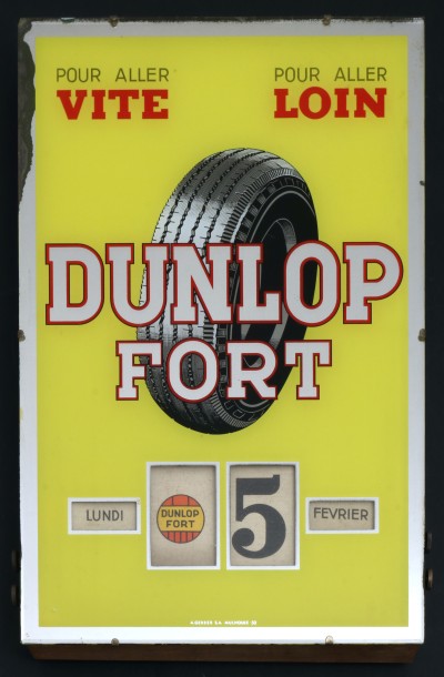 For sale: CALENDRIER PERPETUEL DUNLOP FORT POUR ALLER PLUS VITE POUR ALLER LOIN