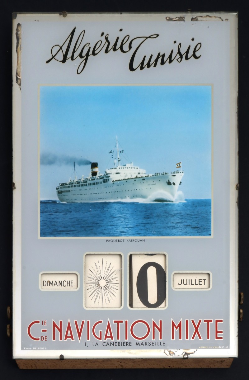 For sale: CALENDRIER PERPETUEL Cie NAVIGATION MIXTE ALGERIE TUNISIE