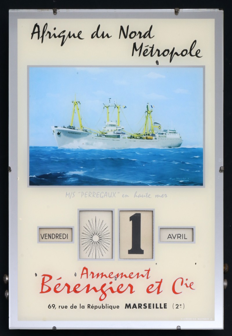 For sale: CALENDRIER PERPETUEL ARMEMENT BERENGIER ET Cie Afrique du Nord et Metropole