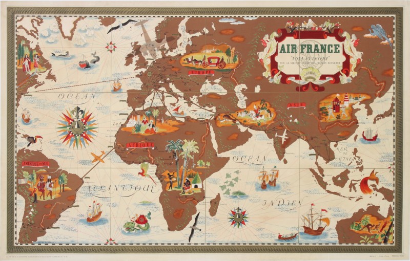 For sale: AIR FRANCE PLANISPHERE NOVA ET VETERA