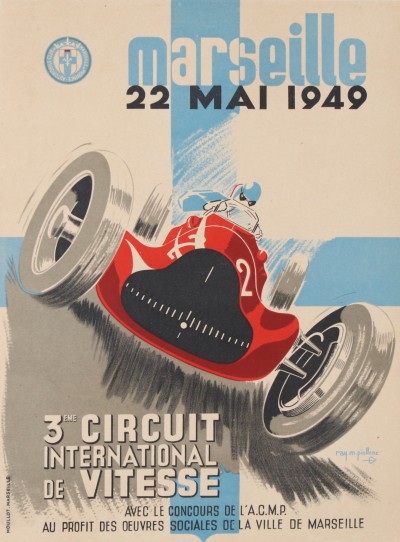 For sale: MARSEILLE 1949 3eme CIRCUIT INTERNATIONAL DE VITESSE 22 MAI 1949