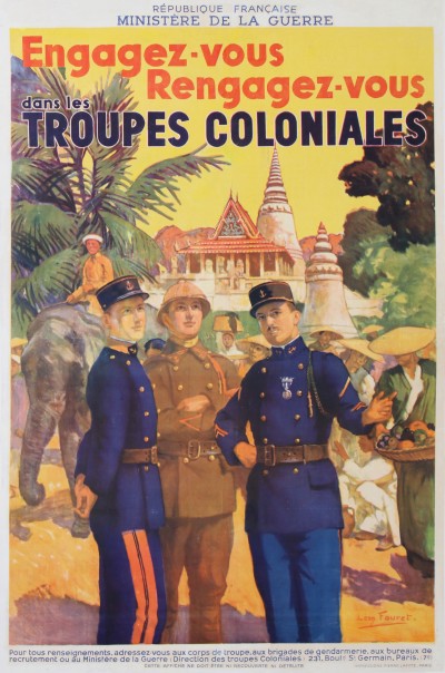 For sale: ENGAGEZ VOUS RENGAGEZ VOUS DANS LES TROUPES COLONIALES MINISTERE DE LA GUERRE