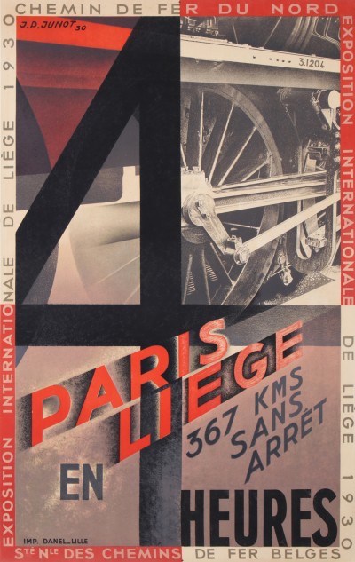 For sale: PARIS LIEGE EN 4 HEURES  347 KMS SANS ARRËT CHEMIN DE FER DU NORD  EXPOSITION INTERNATIONALE DE LIEGE