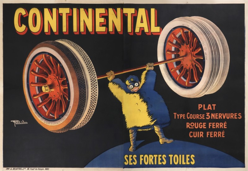 For sale: PNEUS CONTINENTAL SES FORTES TOILES ROUGE FERRÉ CUIR FERRÉ