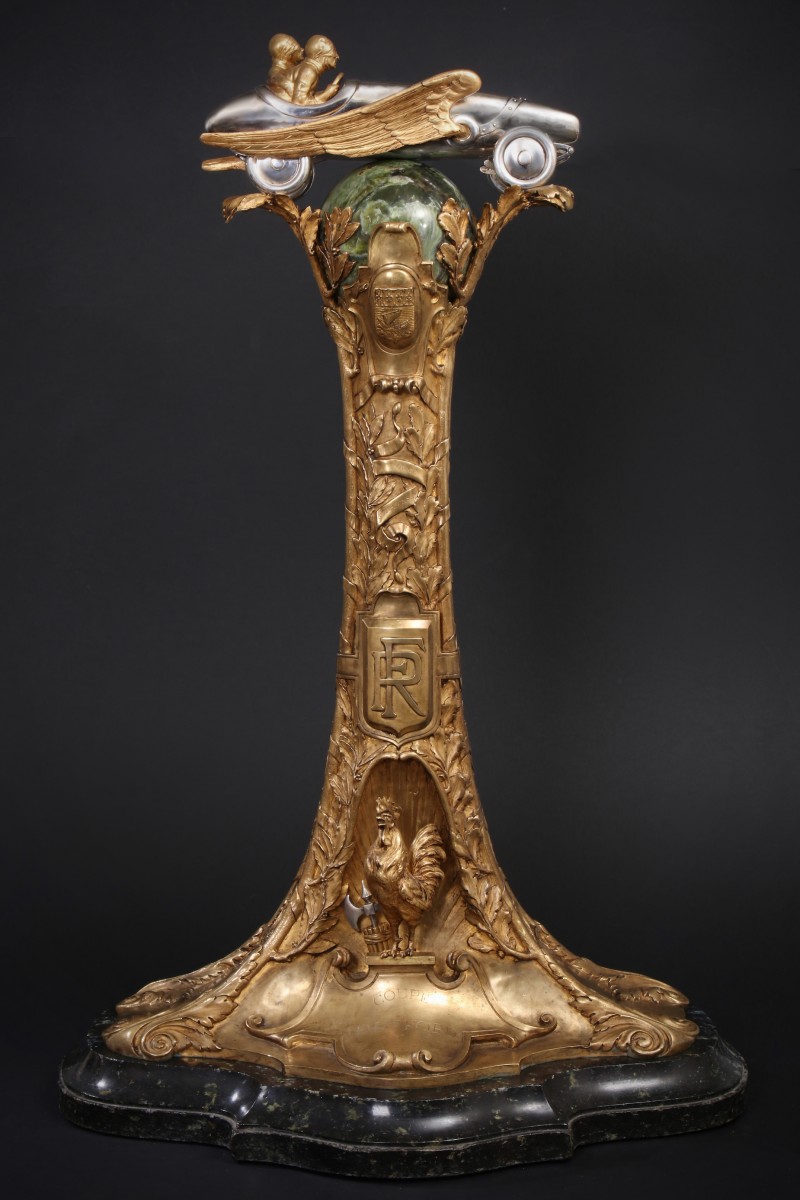 For sale: TROPHEE  HARTFORD EN BRONZE ET ARGENT  Gd PRIX DE PROVENCE  CIRCUIT DE MIRAMAS 1925  VAINQUEUR SEAGRAVE SUR TALBOT