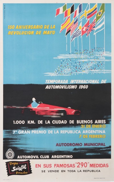 For sale: 150 ANIVERSARIO DE LA REVOLUCION DE MAYO-TEMPORADA INTERNACIONAL DE AUTOMOVILISMO 1960