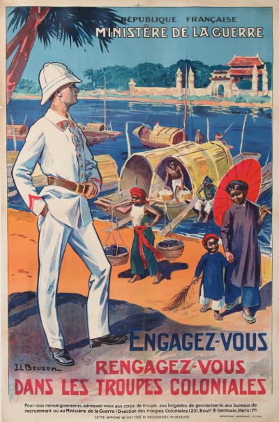 For sale: ENGAGEZ VOUS RENGAGEZ VOUS DANS LES TROUPES COLONIALES  INDOCHINE  LAOS CAMBODGE