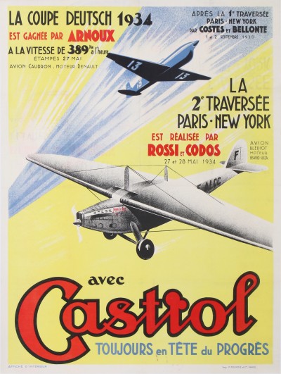 For sale: CASTROL TOUJOURS EN TETE DU PROGRES  COUPE DEUTSCH -2e TRAVERSEE DE NEW YORK