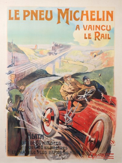 For sale: LE PNEU MICHELIN A VAINCU LE RAIL