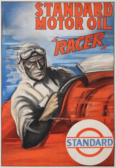 For sale: STANDARD  MOTOR OIL  RACER.  HUILES DES GRANDS PRIX  ACHILLE VARZI