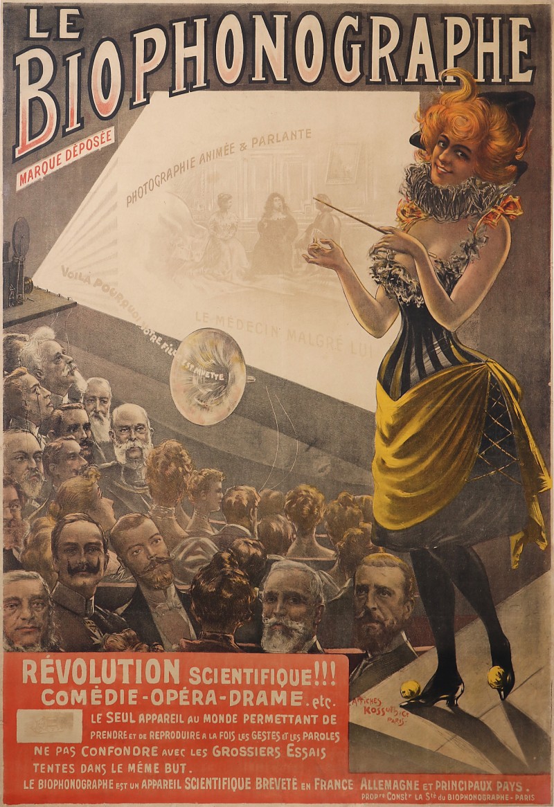 For sale: LE BIOPHONOGRAPHE MARQUE DEPOSÉE PHOTOGRAPHIE ANIMÉE ET PARLANTE