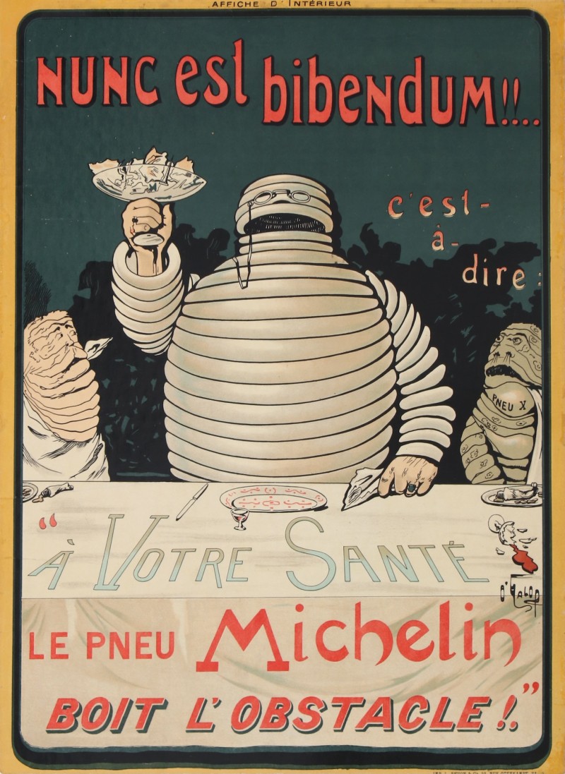 For sale: NUNC EST BIBENDUM MICHELIN BOIT L OBSTACLE