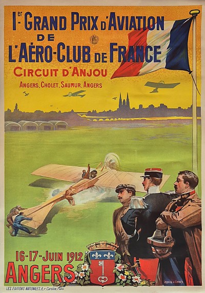 For sale: PREMIER GRAND PRIX D'AVIATION CIRCUIT D'ANJOU de L'AÉRO-CLUB de FRANCE 16-17 Juin ANGERS