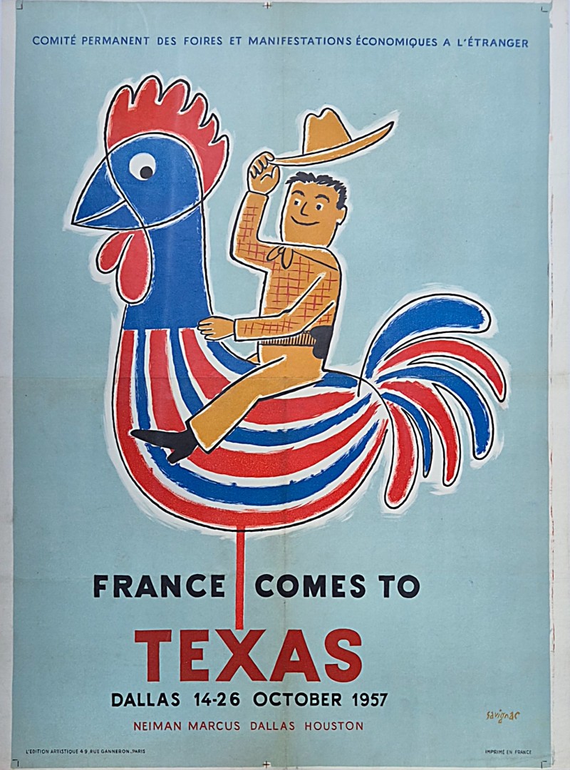 For sale: SAVIGNAC FRANCE COMES TO TEXAS DALLAS 14-26 OCTOBER 1957