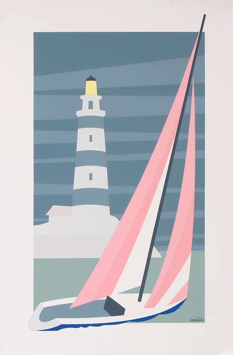 For sale: THE LIGHTHOUSE IN THE MIST - Signée dans la masse