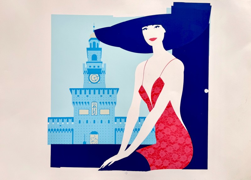 For sale: SIGNORA DAVANTI AL CASTELLO SFORZESCO DI MILANO