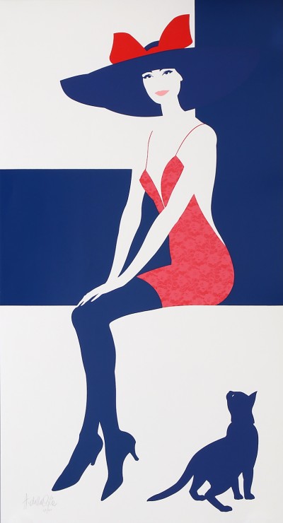For sale: LA DONNA CON IL GATTO BLU