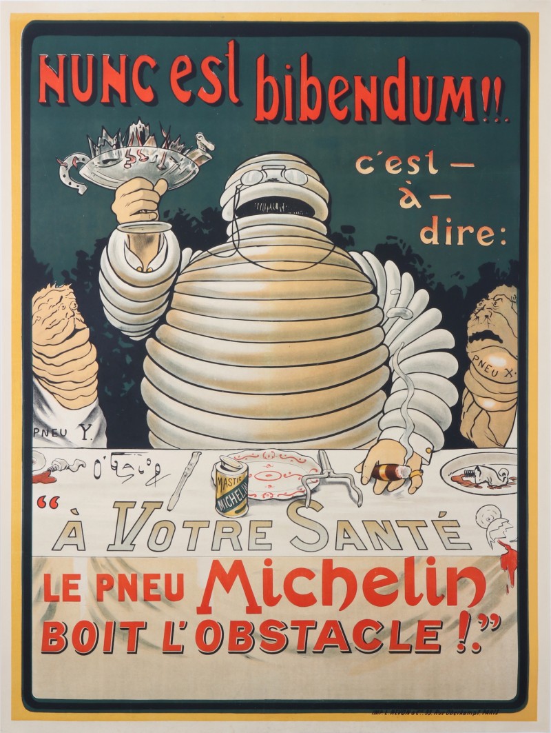 For sale: NUNC EST BIBENDUM - LE PNEU MICHELIN BOIT L OBSTACLE