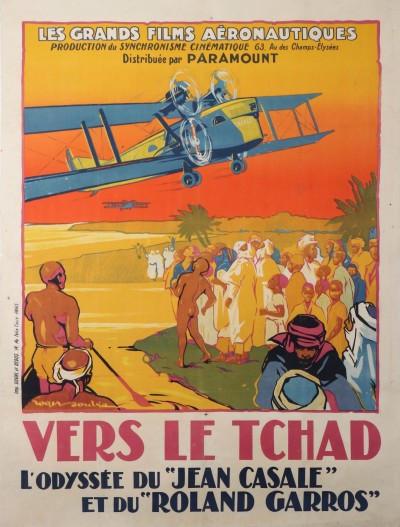 For sale: VERS LE TCHAD PARAMOUNT  LES GRANDS FILMS AERONAUTIQUES ODYSSEE DE AÉRONEFS  JEAN CASALE ET DU ROLAND GARROS