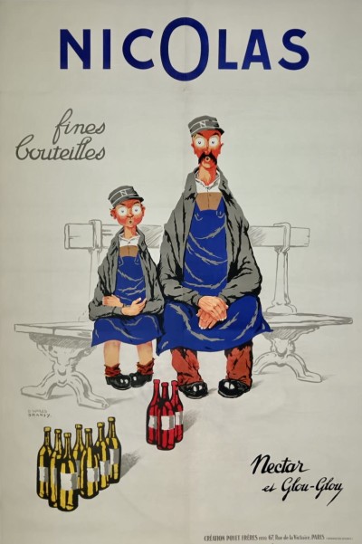 For sale: DRANSY NICOLAS NECTAR ET GLOU GLOU  ASSIS SUR UN BANC