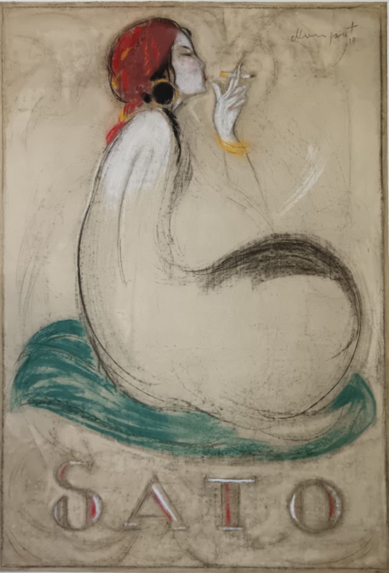 For sale: SATO CIGARETTES EGYPTIENNE  MAQUETTE ORIGINALE