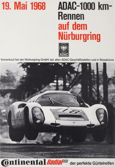 For sale: PORSCHE 1968 ADAC 1000km Rennen auf dem Nurburgring