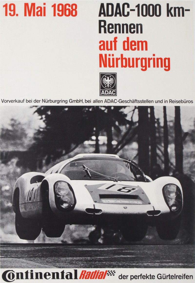 For sale: PORSCHE 1968 ADAC 1000km Rennen auf dem Nurburgring