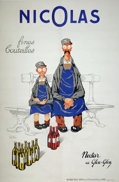 For sale: DRANSY NICOLAS NECTAR ET GLOU GLOU  ASSIS SUR UN BANC