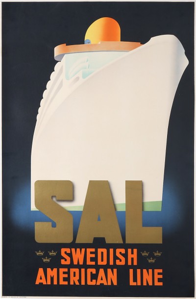 For sale: SAL - SWEDISH AMERICAN LINE - SVENSKA AMERIKALINJEN
