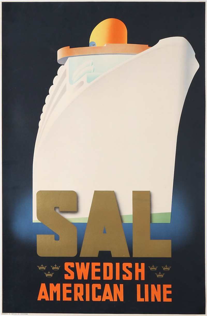 For sale: SAL - SWEDISH AMERICAN LINE - SVENSKA AMERIKALINJEN